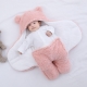 Плюшевая пеленка для новорожденных Pink Teddy